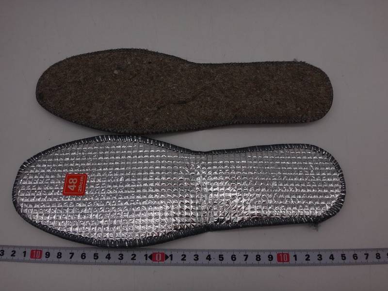 Стелька войлок с фольгой 38-39-40-41-42 (уп.10шт.) (05438)