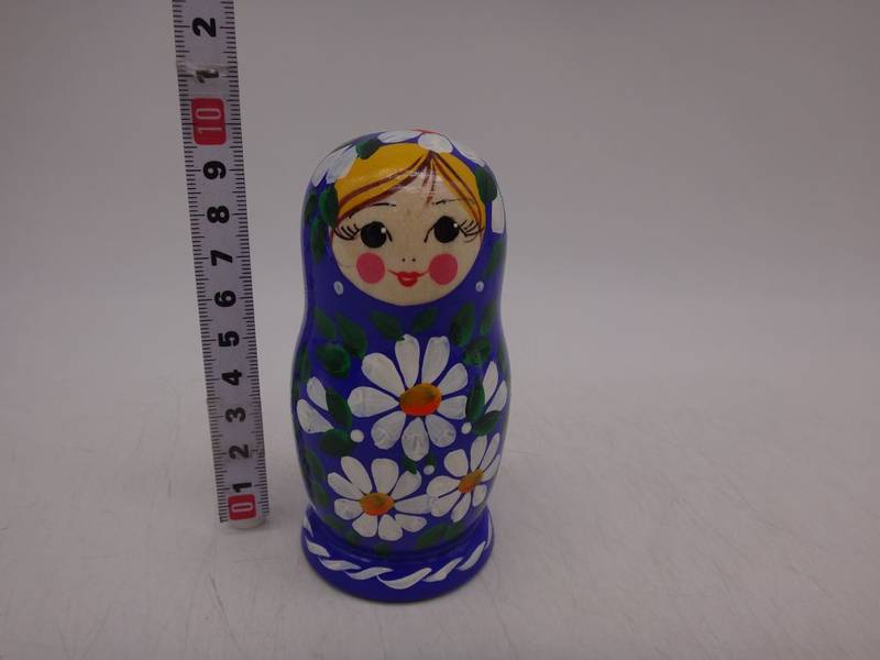 Матрешка хохлома 5вл кукольная Полянка 10см 10198