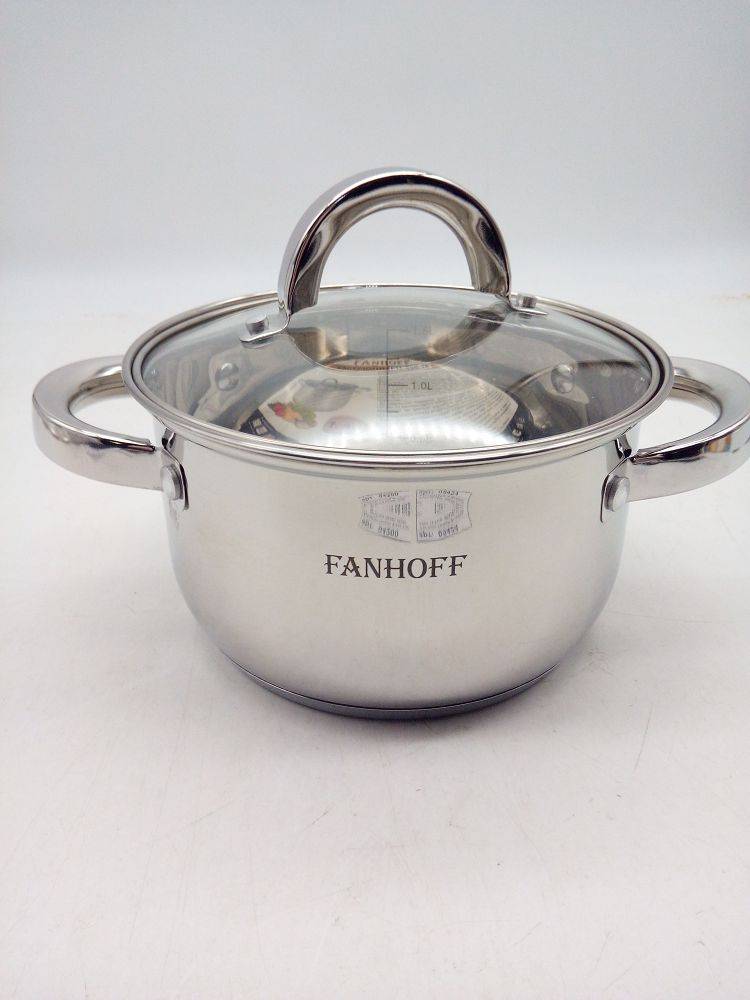 Кастрюля Fanhoff Ester 3,9л. 20*12,5см. нерж.сталь (01797)