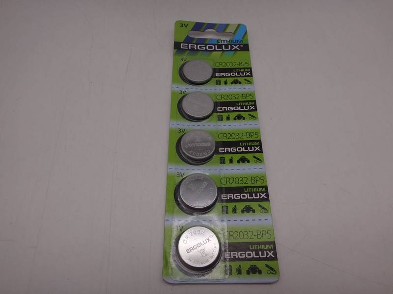 Э/п Ergolux  СR2032 BL5 (02701)