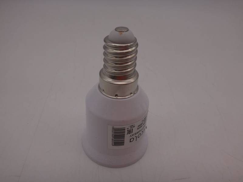 Переходник Ecola с 14Е на Е27 A4T14WEAY бел (05680