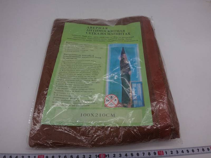 Сетка антимоскитная на дверь с магн.100*210см. (00