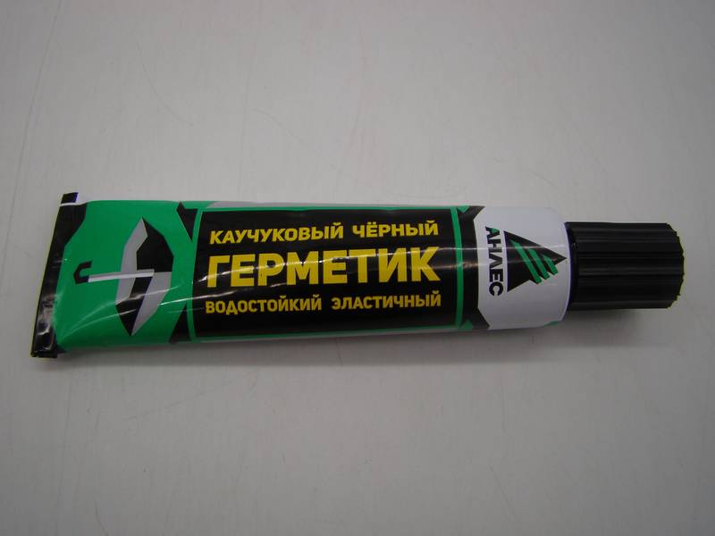 Герметик Анлес каучук. черный 50мл (02059)