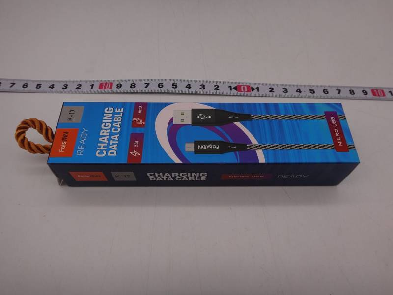 Кабель USB микро USB FaisON K-17 Ready1,0м 2,0A цв черн(08807)