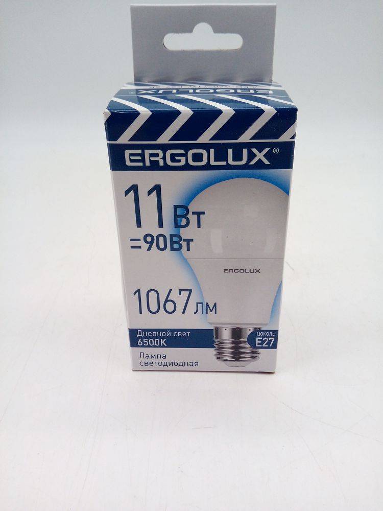 Лампа св/д  Ergolux промо Е27 11W 6500К мат (06390