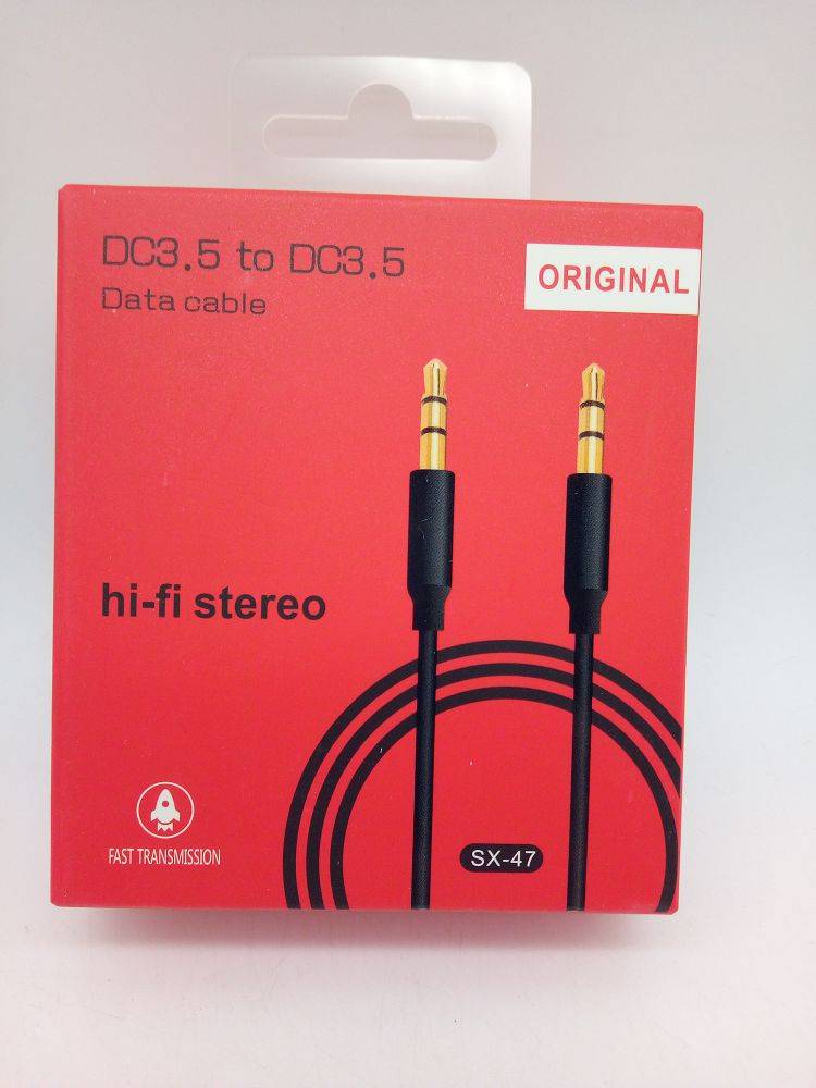 Кабель AUX, Jack 3,5mm(m) - Jack 3,5mm(m) SX-47 (07547)