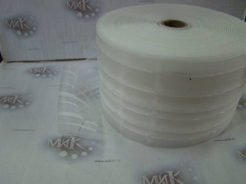 Лента шторная 10,0 ; 50 м. капрон (01413)