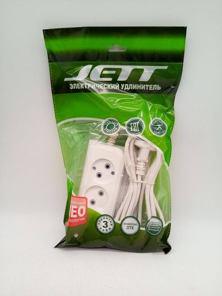 Удлинитель Jett РС-3 ПВС 3роз.3м (01597)