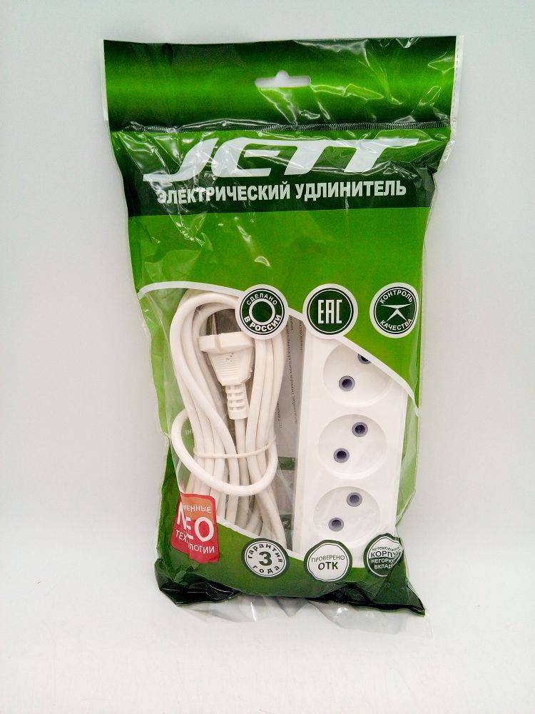 Удлинитель Jett РС-4 ПВС 4роз.5м (08152)