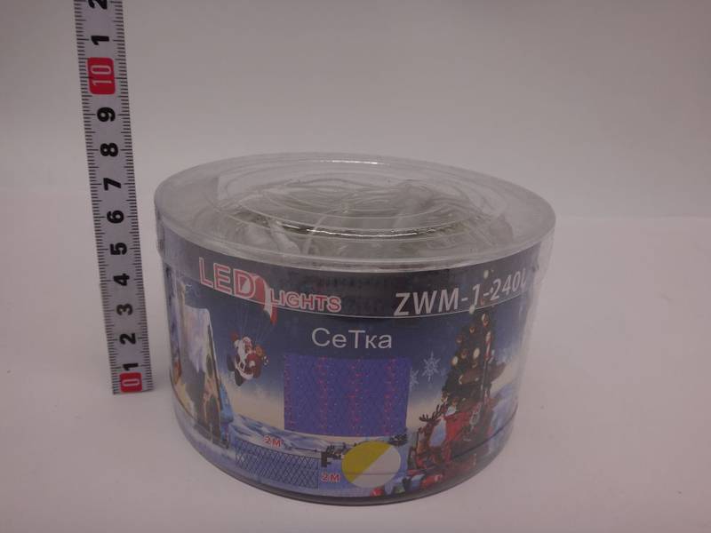 Электрогирлянда Сетка 240 диод. 2*2 м. желт.(08849