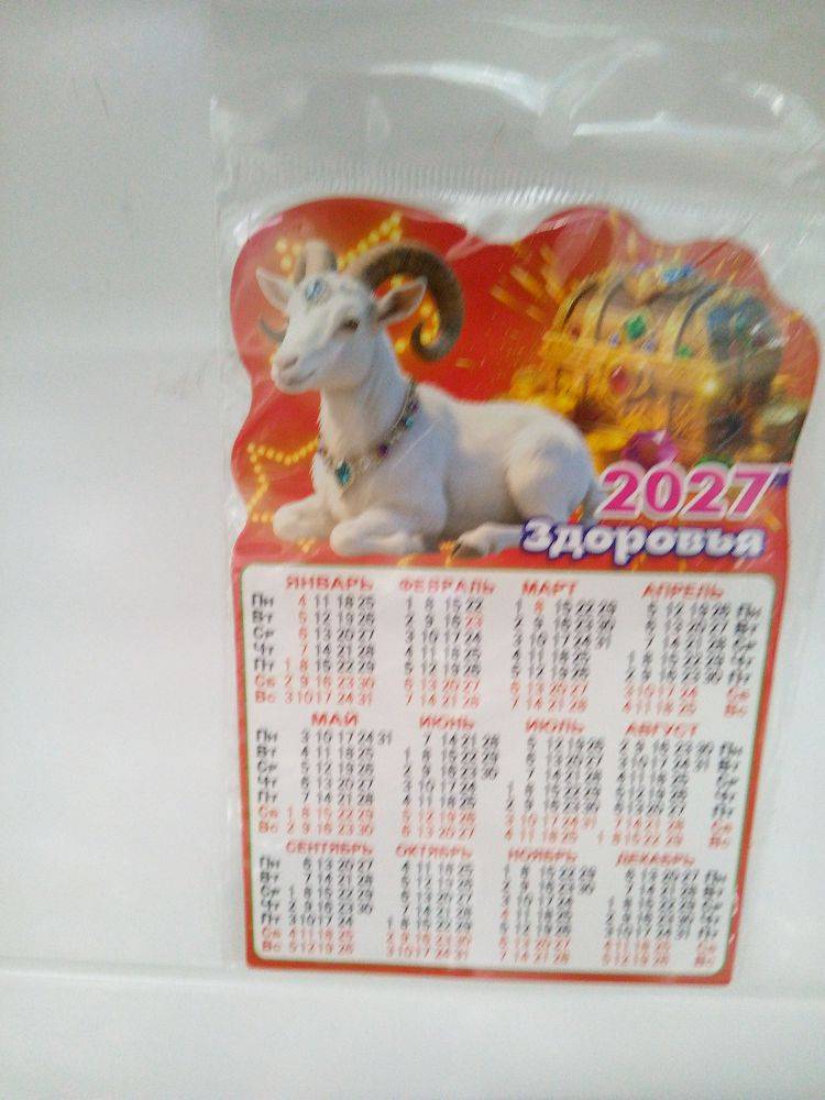 Магнит Символ года плоский средний (7261)